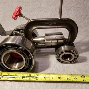 Tractor made out of c clamp and scrap metal